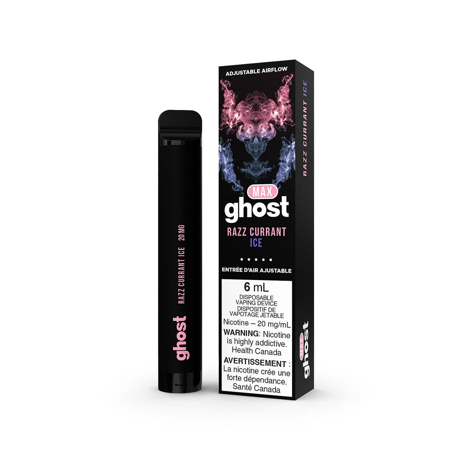 GHOST MAX Disposable Razz Currant Ice